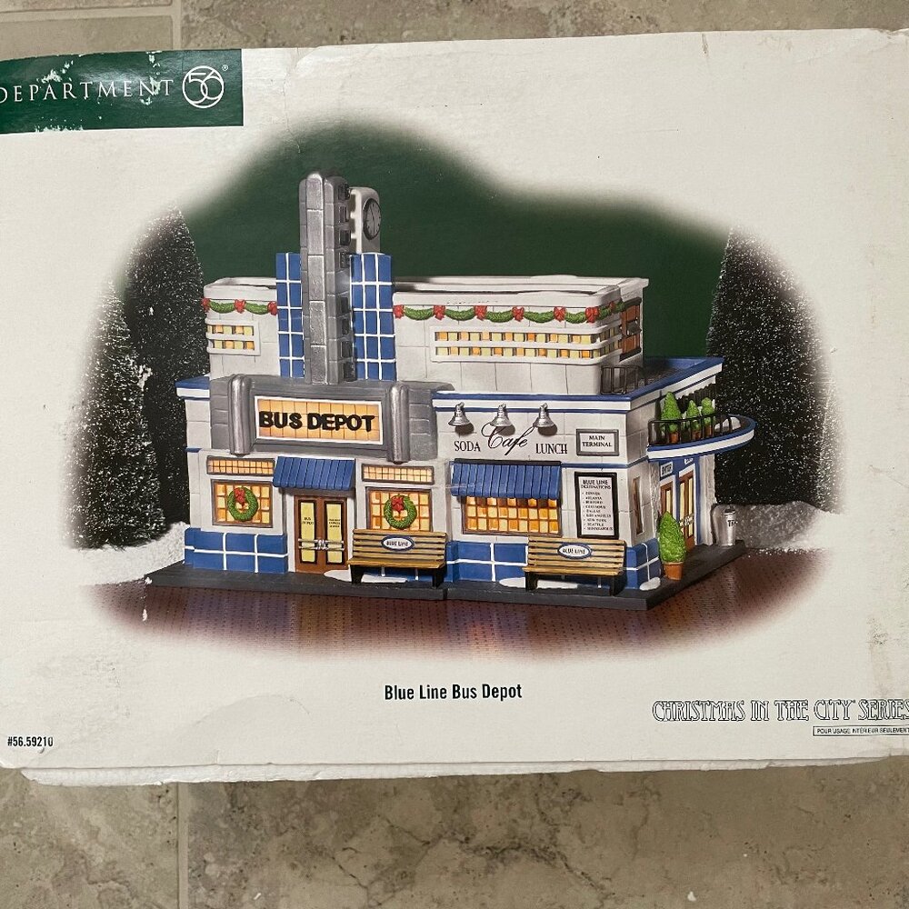 2003 - Dept 56 – “Christmas in the City” Series – Blue Line Bus Depot